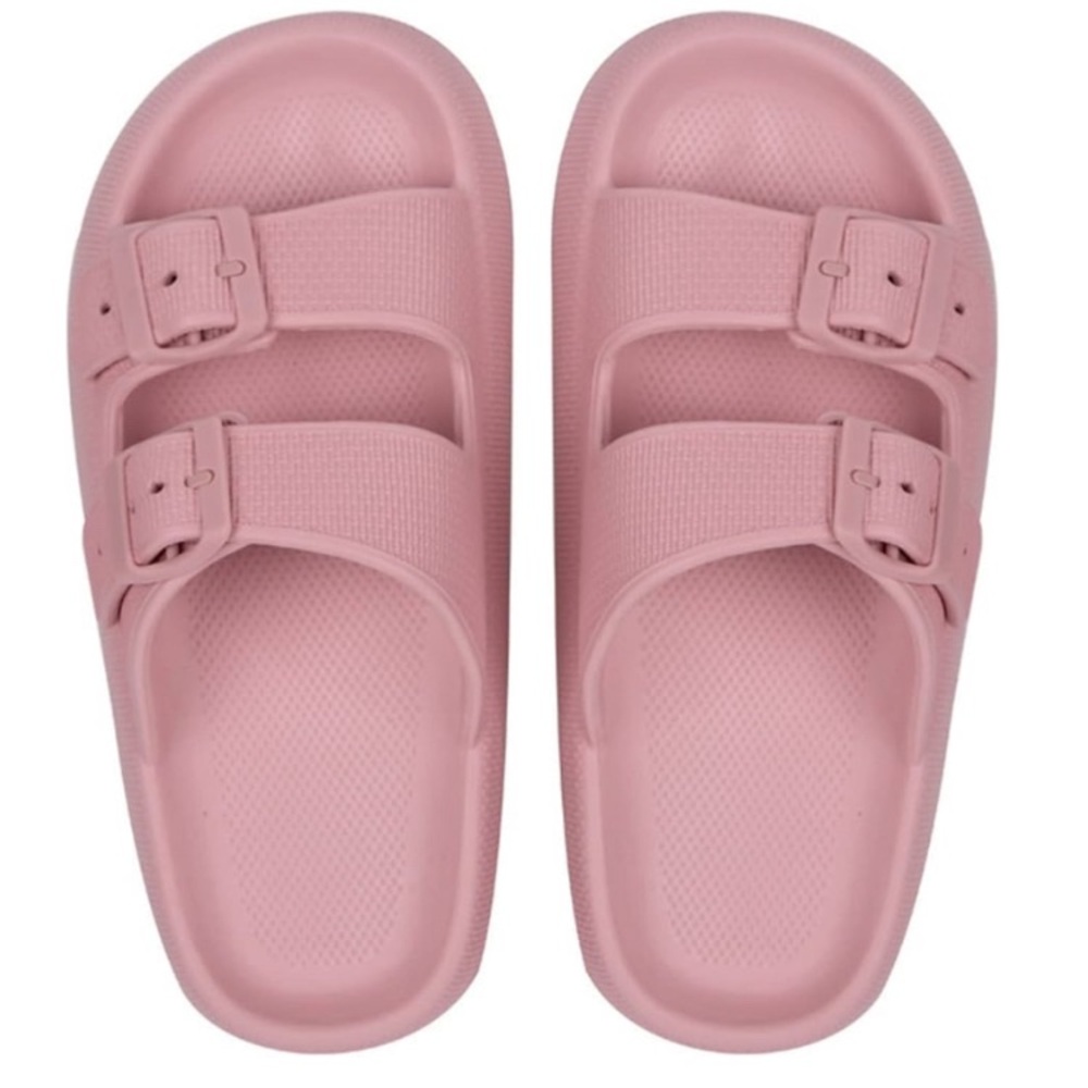 Cloud Slides for Women EVA Sandals Thick Sole Adjustable Buckles Slippers NEW